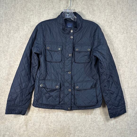 Gap Kids Other - Gap Kids, Boys/Girls XXL 14-16 Quilted Utility Jacket Navy Blue Snap Button Coat